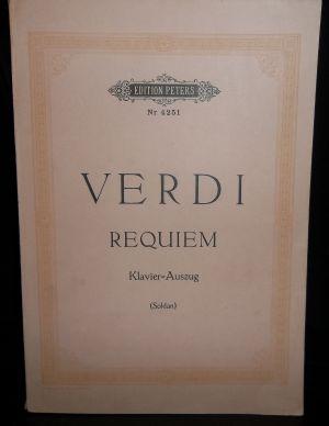 Requiem. Totenmesse. Klavier-Auszug. (Soldan). Edition Peters. Nr. 4251