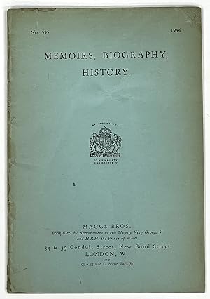 MEMOIRS, BIOGRAPHY, HISTORY