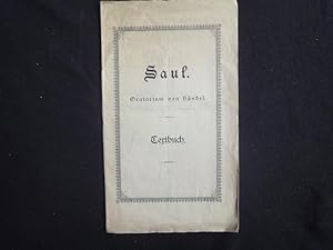Bild des Verkufers fr Saul. Oratorium von Hndel. Gedichtet von Newburgh Hamilton. zum Verkauf von Malota