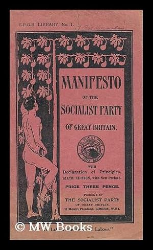 Seller image for Manifesto of the Socialist Party of Great Britain for sale by MW Books Ltd.