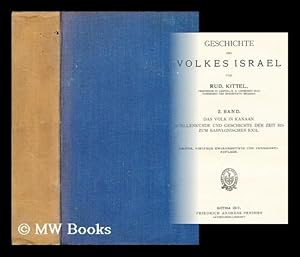 Image du vendeur pour Geschichte des Volkes Israel / von Rud. Kittel mis en vente par MW Books Ltd.