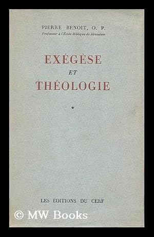 Seller image for Exegese et theologie for sale by MW Books