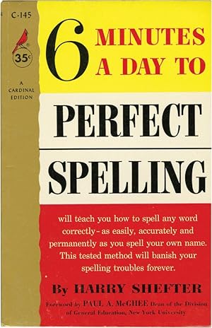 Bild des Verkufers fr 6 Minutes to Perfect Spelling (First Edition) zum Verkauf von Royal Books, Inc., ABAA