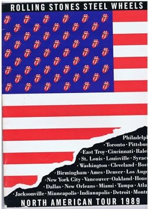 THE ROLLING STONES - ROLLING STONES STEEL WHEELS NORTH AMERICAN Tour Book 1989 ( Concert Tour Pro...