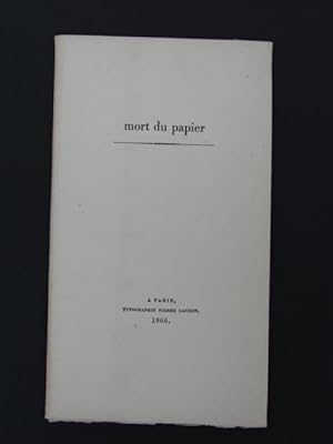 Mort du papier