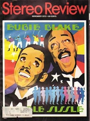 Stereo Review: Volume 29, # 5, November 1972, Featuring: The Words and Music of Noble Sissle & Eu...