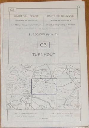 Turnhout. C3 1:100000 Map. Kaart Van Belgie/Carte De Belgique