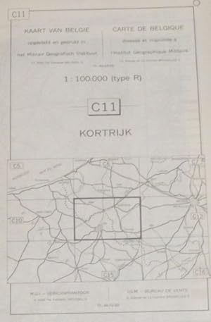 Kortrijk. C11 1:100000 Map. Kaart Van Belgie/Carte De Belgique