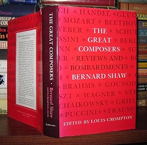 Bild des Verkufers fr GREAT COMPOSERS Reviews and Bombardments by Bernard Shaw zum Verkauf von Rare Book Cellar