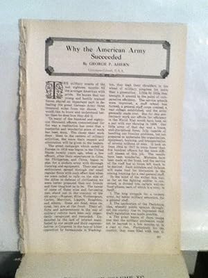 Bild des Verkufers fr Why The American Army Succeeded zum Verkauf von Legacy Books II