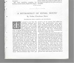 Seller image for A Retrospect Of Rydal Mount for sale by Legacy Books II