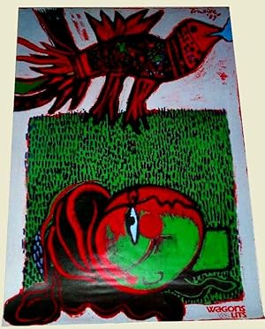 Affiche WAGONS-LITS illustrée en couleurs par CORNEILLE