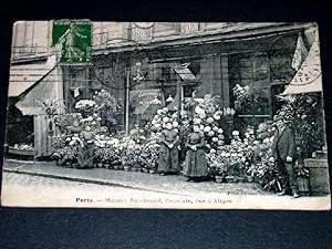 Bild des Verkufers fr Carte Postale Ancienne - Paris - Maison Baudrand, Fleuriste, rue d'Aligre zum Verkauf von JOIE DE LIRE