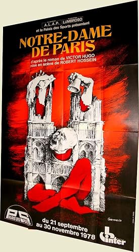 Affiche Notre Dame de Paris de Robert Hosssein - Palais des Sports