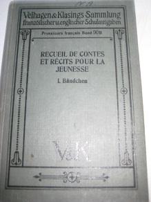 Imagen del vendedor de Recueil de Contes et Recits pour la Jeunesse I. Bndchen a la venta por Alte Bcherwelt