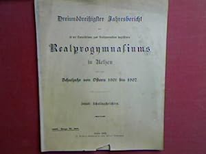 Bild des Verkufers fr Schulnachrichten (nebst bersicht ber die Abiturienten etc.). - in : 33. Jahresbericht des Realprogymnasiums in lzen ber das Schuljahr Ostern 1901 - 1902 (Progr. Nr. 368). zum Verkauf von books4less (Versandantiquariat Petra Gros GmbH & Co. KG)