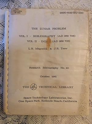 The Lunar Problem: Bibliography (Vol. I), Index (Vol. II).