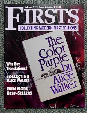 FIRSTS: COLLECTING MODERN FIRST EDITIONS. FEBRUARY, 1995. VOLUME 5, NUMBER 2. (ALICE WALKER)