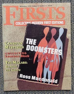 FIRSTS: COLLECTING MODERN FIRST EDITIONS. NOVEMBER, 1994. VOLUME 4, NUMBER 11. (KENNETH MILLAR, a...