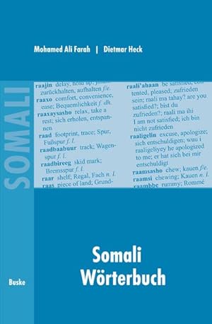 Bild des Verkufers fr Somali Wrterbuch : Deutsch - Somali / Somali - Englisch - Deutsch zum Verkauf von AHA-BUCH GmbH