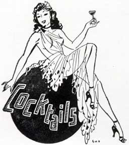 Cocktails. [Glamorous girl holding a cocktail].