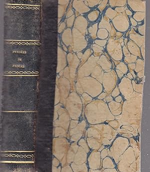 Bild des Verkufers fr Penses de Blaise Pascal, 2 volumes reli ensemble zum Verkauf von le livre ouvert. Isabelle Krummenacher