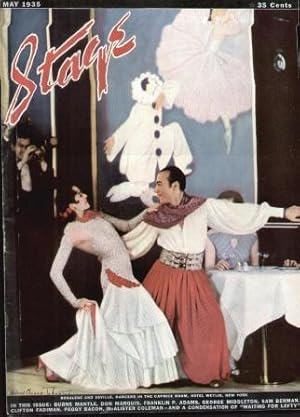 Bild des Verkufers fr STAGE THE MAGAZINE AFTER-DARK ENTERTAINMENT (MAY 1935) Front Cover; Dancers in the Caprice Room, Hotel Weylin, New York zum Verkauf von Nick Bikoff, IOBA