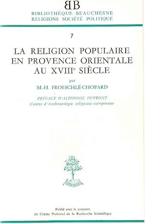 Seller image for La religion populaire Orientale au XVIIIe sicle for sale by dansmongarage