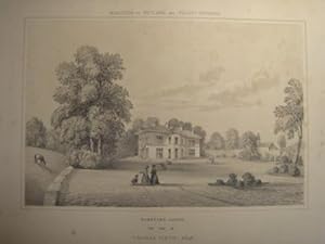 Fine Original Lithograph Illustration from the Mansions of England and Wales By Edward Twycross o...