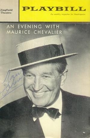 Playbill January 28, 1963 (Volume 1, No. 5): An Evening with Maurice Chevalier