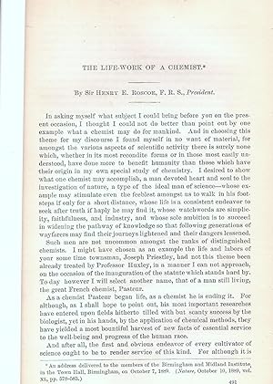 Seller image for THE LIFE-WORK OF A CHEMIST. for sale by Legacy Books