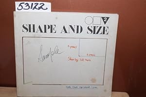 Imagen del vendedor de Shape and Size 2 a la venta por Princeton Antiques Bookshop