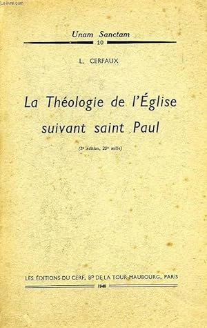 Seller image for LA THEOLOGIE DE L'EGLISE SUIVANT SAINT PAUL for sale by Le-Livre