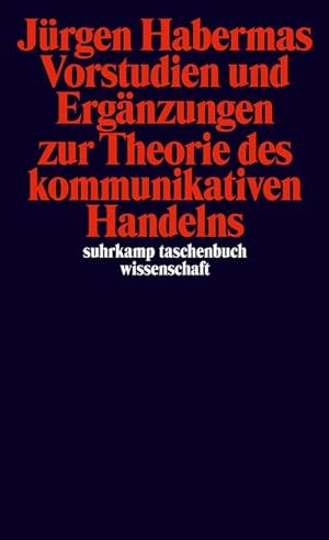 Bild des Verkufers fr Vorstudien und Ergnzungen zur Theorie des kommunikativen Handelns zum Verkauf von AHA-BUCH GmbH