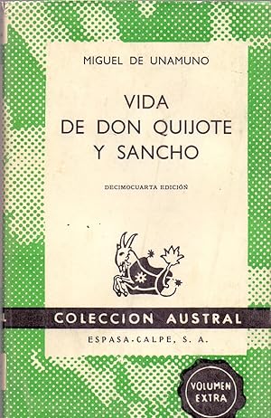 Seller image for VIDA DE DON QUIJOTE Y SANCHO (Coleccion austral num 33) Volumen extra for sale by Libreria 7 Soles