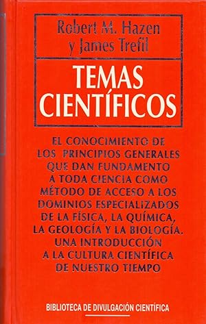 Seller image for TEMAS CIENTIFICOS (El conocimiento de los principos generales) (Biblioteca de divulgacion cientifica muy interesante num 24) for sale by Libreria 7 Soles