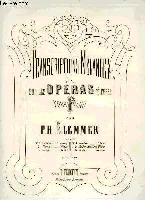 Seller image for TRANSCRIPTIONS-MELANGES SUR DES OPERAS CELEBRES for sale by Le-Livre