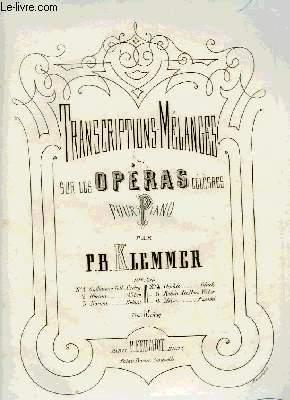 Seller image for TRANSCRIPTIONS-MELANGES SUR DES OPERAS CELEBRES for sale by Le-Livre