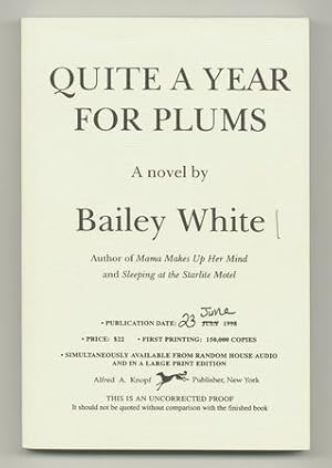 Seller image for Quite a Year for Plums for sale by Ken Lopez Bookseller, ABAA (Lopezbooks)