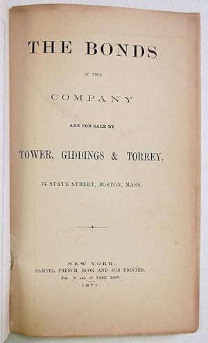 Imagen del vendedor de THE BONDS OF THIS COMPANY ARE FOR SALE BY WHITE, MORRIS & CO. 29 WALL STREET, NEW YORK a la venta por David M. Lesser,  ABAA