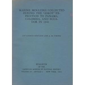 Seller image for Marine Mollusks Collected During the 'Askoy' Expedition to Panama, Colombia, and Ecuador in 1941 for sale by Buteo Books