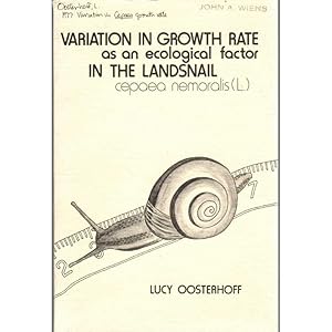 Seller image for Variation in Growth Rate as an Ecological Factor in the Landsnail Cepaea Nemoralis (l.) for sale by Buteo Books