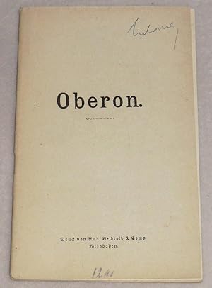 Image du vendeur pour OBERON, Knig der Elfen mis en vente par LE BOUQUINISTE