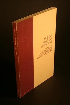 Bild des Verkufers fr Modern Austrian Literature, Volume 5, Number 3/4, 1972. zum Verkauf von Steven Wolfe Books