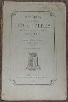 Mémoires de la Société des Lettres, Sciences et Arts de Bar-le-Duc ? 2ème série, tome VIII.