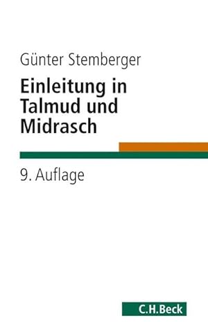 Bild des Verkufers fr Einleitung in Talmud und Midrasch zum Verkauf von AHA-BUCH GmbH