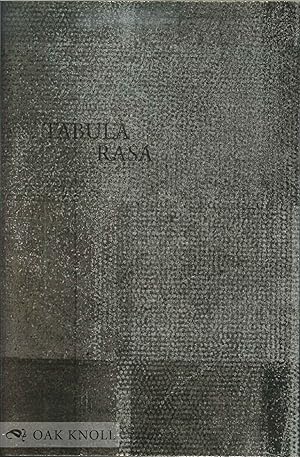 Seller image for TABULA RASA for sale by Oak Knoll Books, ABAA, ILAB