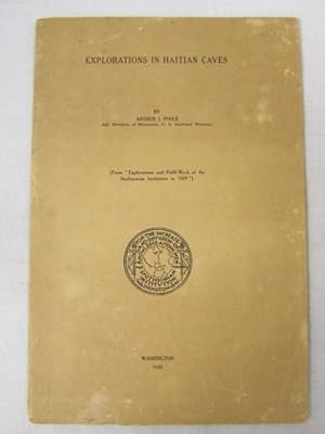 Image du vendeur pour Explorations in Haitian Caves (From "Explorations and Field-Work of the Smithsonian Insitution in 1929") mis en vente par Princeton Antiques Bookshop