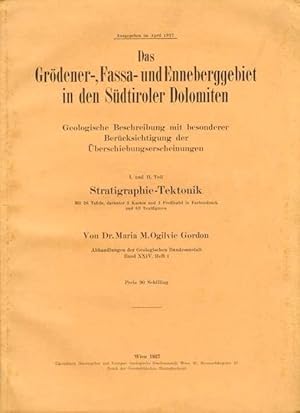 Image du vendeur pour Das Grdener-, Fassa- und Enneberggebiet in den Sdtiroler Dolomiten: geologische Beschreibung mit besonderer Bercksichtigung der berschiebungserscheinungen. I. und II. Teil: Stratigraphie-Tektonik.: Abhandlungen der geologischen Bundesanstalt. mis en vente par Studio Bibliografico Adige