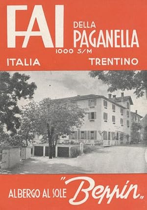 Immagine del venditore per Albergo al Sole Beppin.: Fai della Paganella: Italia: Trentino. venduto da Studio Bibliografico Adige